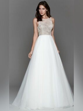 New Size 8 Tara Keely by Lazaro Bridal Ball Gown